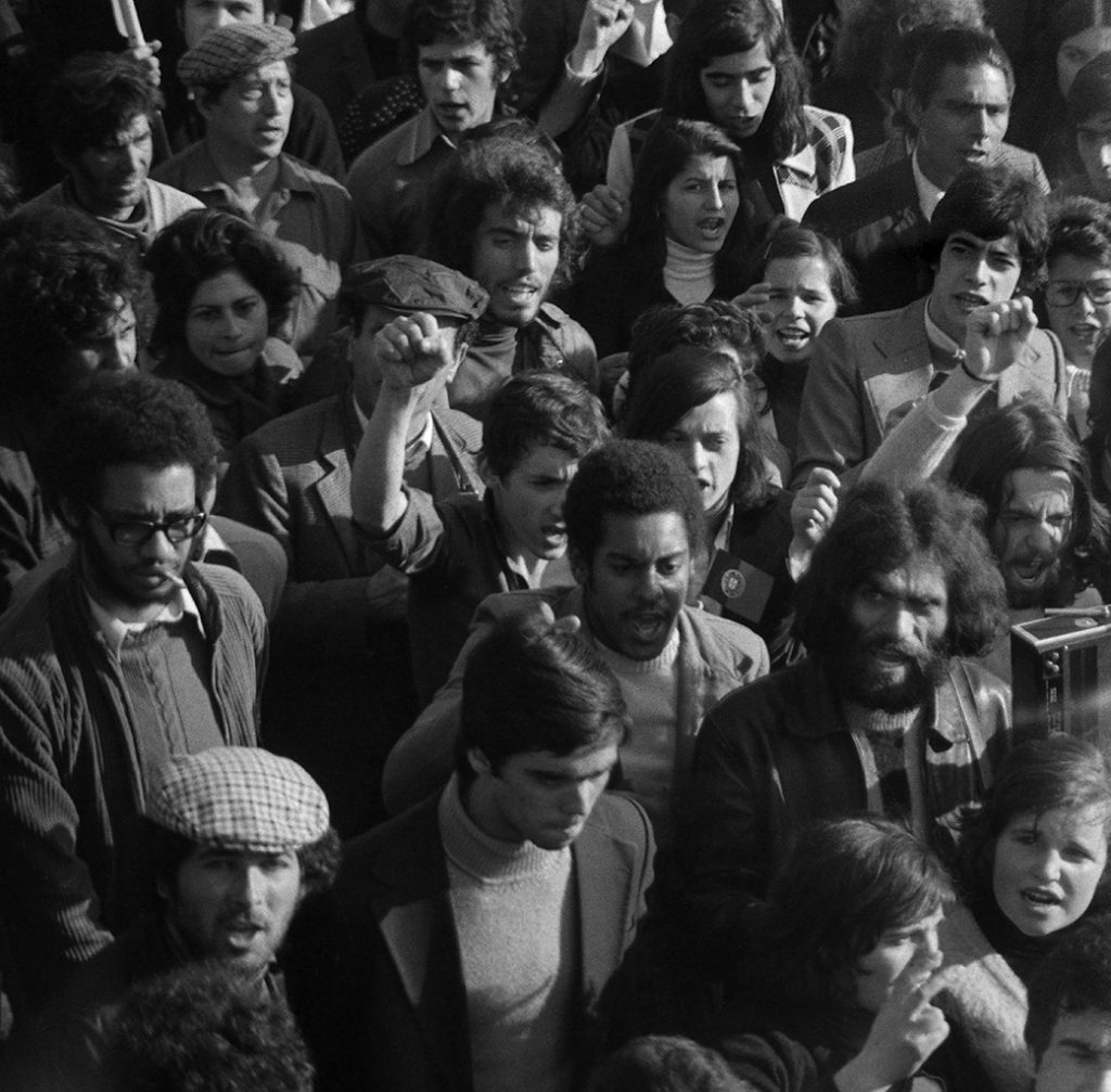 Diogo Margarido, 
Manifestação do primeiro de Maio, 
Lisboa, Portugal, 1974